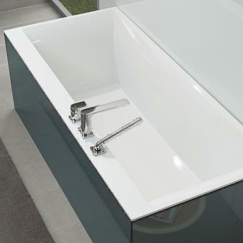 Квариловая ванна Villeroy&Boch Squaro Edge 12 160x75 UBQ160SQE2DV-01 без гидромассажа