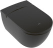 Унитаз биде Villeroy&Boch Viclean V0E200R7 подвесной цвет Pure Black CeramicPlus с сиденьем Микролифт