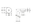 Раковина Villeroy&Boch Antao 40 4A7240R7 цвет Черный
