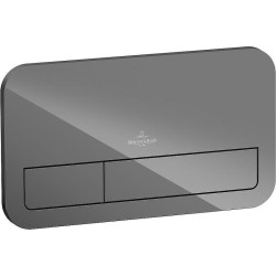 Клавиша смыва Villeroy&amp;Boch ViConnect 922400RA Серая глянцевая стекло