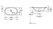 Раковина Villeroy&Boch O.Novo 65 416260R1