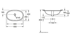 Раковина Villeroy&amp;Boch O.Novo 65 416260R1