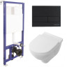 Комплект унитаза Villeroy&Boch O Novo 5660H101 с инсталляцией Berges Novum L5 040215