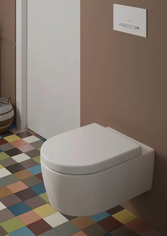Унитаз Villeroy&Boch Avento 5656HRR1 подвесной с сиденьем Микролифт
