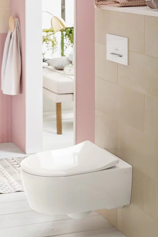 Унитаз Villeroy&Boch Avento 5656RS01 подвесной с сиденьем Микролифт