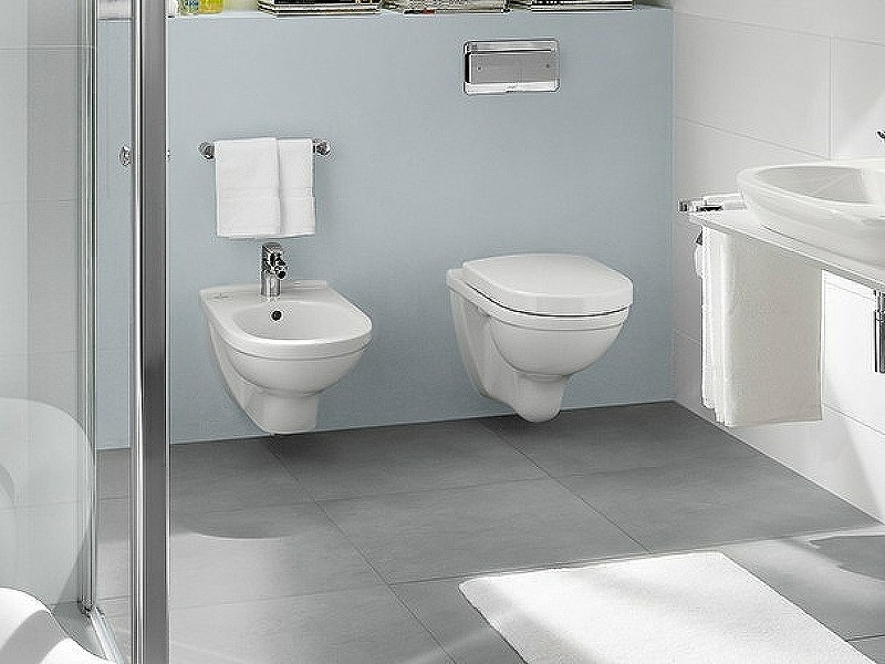 Комплект унитаза Villeroy&Boch O Novo 5660H101 с инсталляцией Tece Profil 9400412 с сиденьем Микролифт и клавишей смыва Хром глянцевый
