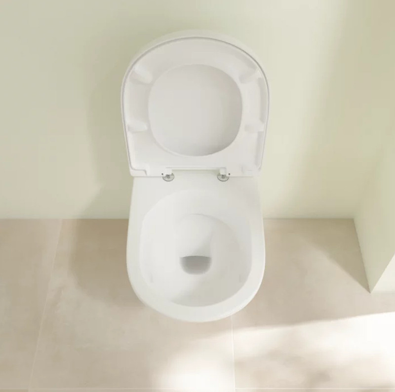 Комплект унитаза Villeroy&Boch O Novo 5660H101 с инсталляцией Tece Profil 9400412 с сиденьем Микролифт и клавишей смыва Хром глянцевый