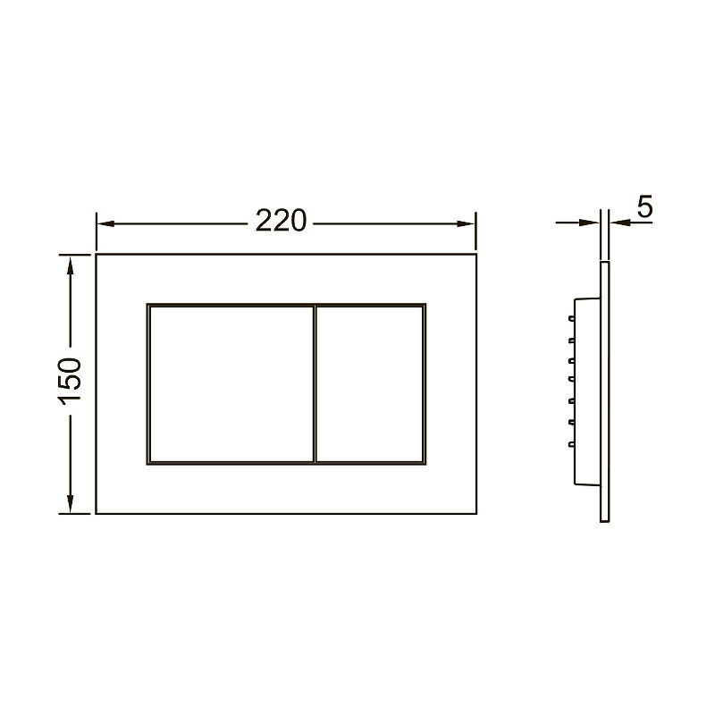 Комплект унитаза Villeroy&Boch O Novo 5660H101 с инсталляцией Tece Profil 9400412 с сиденьем Микролифт и клавишей смыва Хром глянцевый