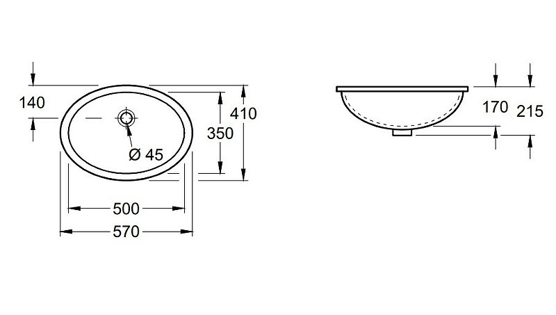 Раковина Villeroy&Boch Evana 57 614700R1