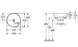 Раковина-чаша Villeroy&Boch Artis 43 41794301 Альпийский белый
