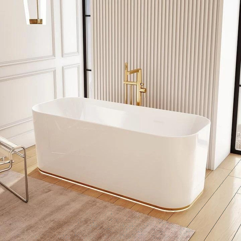 Квариловая ванна Villeroy&Boch Finion 170x70 UBQ177FIN7N100V101 с подсветкой цвет Альпийский белый