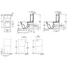 Унитаз-компакт Villeroy&Boch Venticello 4612R001 без бачка и сиденья