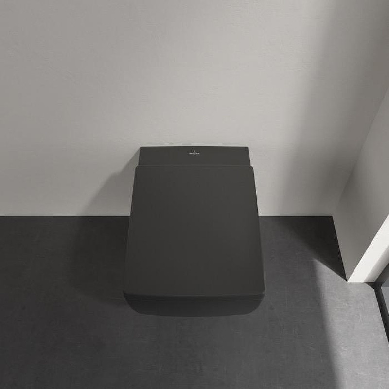Унитаз Villeroy&Boch Memento 2.0 4633R0R7 подвесной цвет Pure Black без сиденья