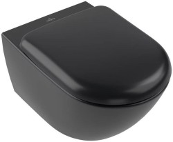Унитаз Villeroy&amp;Boch Antao 4674T0R7 подвесной цвет Pure Black без сиденья
