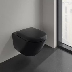 Унитаз Villeroy&amp;Boch Antao 4674T0R7 подвесной цвет Pure Black без сиденья