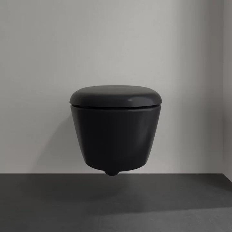 Унитаз Villeroy&Boch Antao 4674T0R7 подвесной цвет Pure Black без сиденья
