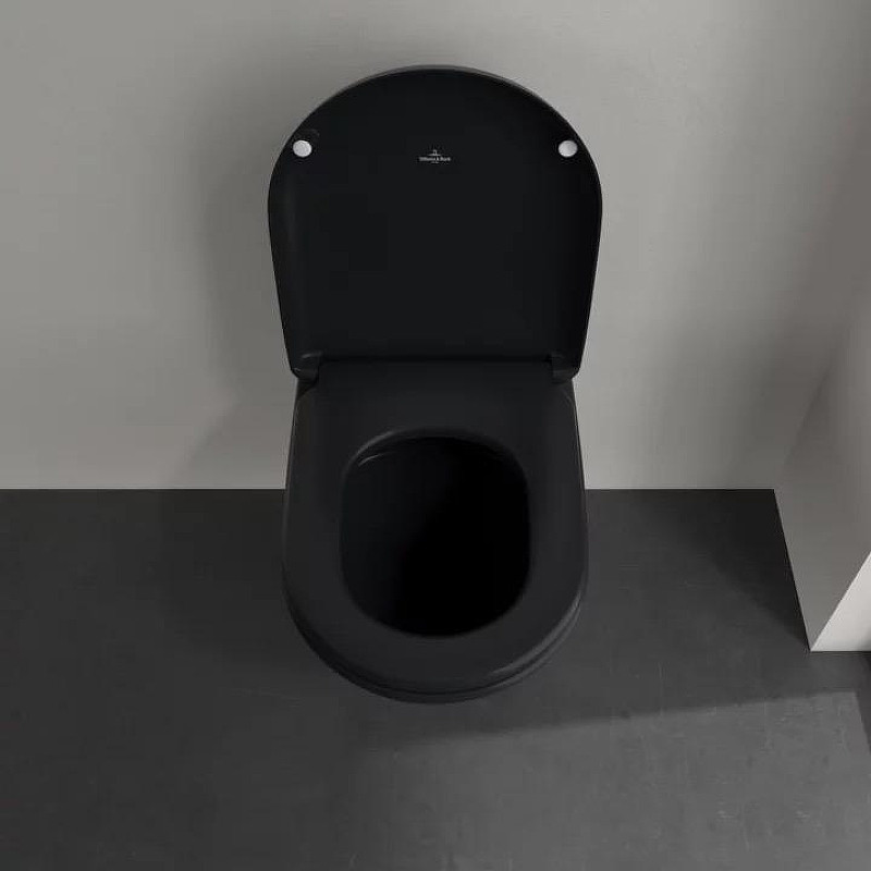 Унитаз Villeroy&Boch Antao 4674T0R7 подвесной цвет Pure Black без сиденья