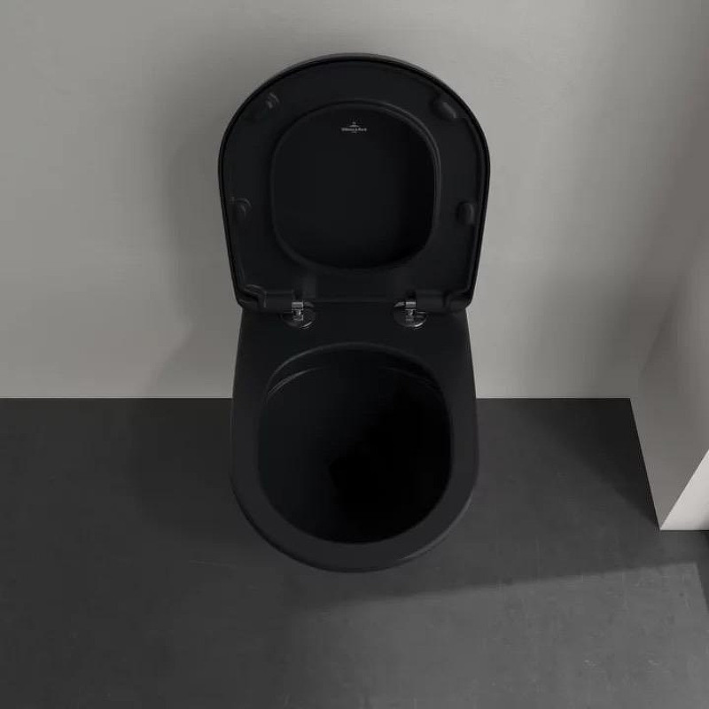 Унитаз Villeroy&Boch Antao 4674T0R7 подвесной цвет Pure Black без сиденья