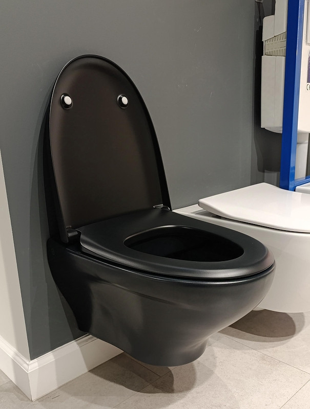 Унитаз Villeroy&Boch Antao 4674T0R7 подвесной цвет Pure Black без сиденья