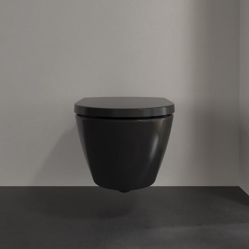 Унитаз Villeroy&Boch Subway 2.0 5614R0R7 подвесной цвет Pure Black без сиденья
