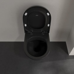 Унитаз Villeroy&amp;Boch Subway 2.0 5614R0R7 подвесной цвет Pure Black без сиденья