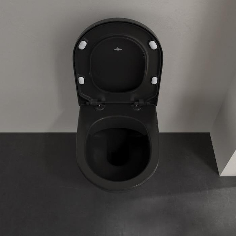 Унитаз Villeroy&Boch Subway 2.0 5614R0R7 подвесной цвет Pure Black без сиденья