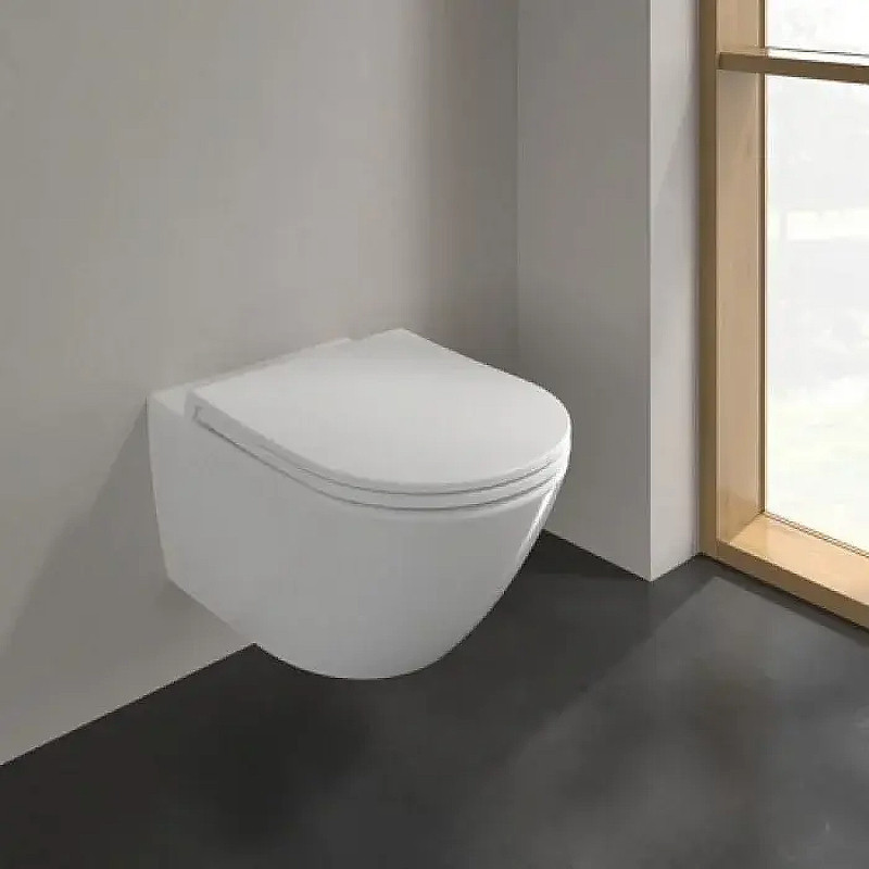Унитаз Villeroy&Boch Subway 3.0 4670T901 подвесной цвет Белый с сиденьем Микролифт