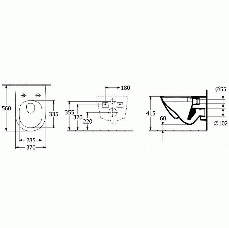 Унитаз Villeroy&Boch Subway 3.0 4670T901 подвесной цвет Белый с сиденьем Микролифт
